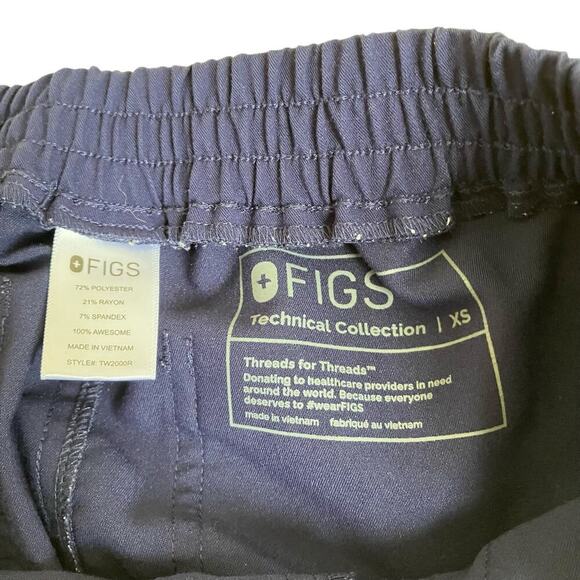 Figs Women's Sz XS Navy Yola Skinny Scrub Pants Style TW2000R EUC - Picture 9 of 16